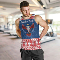 Personalized Serbia Christmas Eagle Men Tank Top Srecan Bozic Tee - Wonder Print Shop
