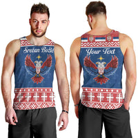 Personalized Serbia Christmas Eagle Men Tank Top Srecan Bozic Tee - Wonder Print Shop