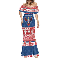 Personalized Serbia Christmas Eagle Mermaid Dress Srecan Bozic Tee - Wonder Print Shop