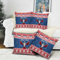 Personalized Serbia Christmas Eagle Pillow Cover Srecan Bozic Tee - Wonder Print Shop