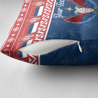 Personalized Serbia Christmas Eagle Pillow Cover Srecan Bozic Tee - Wonder Print Shop
