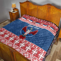Personalized Serbia Christmas Eagle Quilt Srecan Bozic Tee - Wonder Print Shop