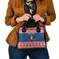 Personalized Serbia Christmas Eagle Shoulder Handbag Srecan Bozic Tee - Wonder Print Shop