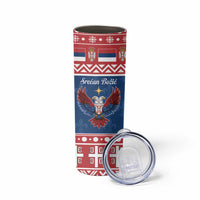 Personalized Serbia Christmas Eagle Skinny Tumbler Srecan Bozic Tee - Wonder Print Shop