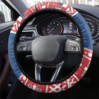 Serbia Christmas Eagle Steering Wheel Cover Srecan Bozic Tee - Wonder Print Shop