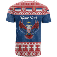 Personalized Serbia Christmas Eagle T Shirt Srecan Bozic Tee - Wonder Print Shop