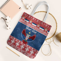Personalized Serbia Christmas Eagle Tote Bag Srecan Bozic Tee - Wonder Print Shop