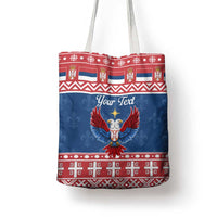 Personalized Serbia Christmas Eagle Tote Bag Srecan Bozic Tee - Wonder Print Shop