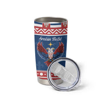 Personalized Serbia Christmas Eagle Tumbler Cup Srecan Bozic Tee - Wonder Print Shop