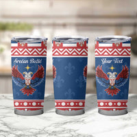 Personalized Serbia Christmas Eagle Tumbler Cup Srecan Bozic Tee - Wonder Print Shop
