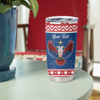Personalized Serbia Christmas Eagle Tumbler Cup Srecan Bozic Tee - Wonder Print Shop