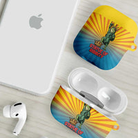 Lady Liberty Portland Frog AirPods Case Frog Protest No Kings In America - Wonder Print Shop