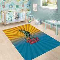 Lady Liberty Portland Frog Area Rug Frog Protest No Kings In America - Wonder Print Shop