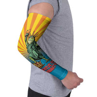 Lady Liberty Portland Frog Arm Sleeves Frog Protest No Kings In America - Wonder Print Shop
