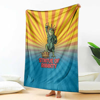 Lady Liberty Portland Frog Blanket Frog Protest No Kings In America - Wonder Print Shop