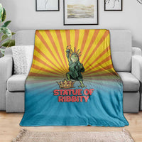 Lady Liberty Portland Frog Blanket Frog Protest No Kings In America - Wonder Print Shop
