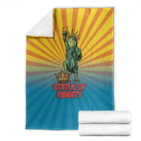 Lady Liberty Portland Frog Blanket Frog Protest No Kings In America - Wonder Print Shop