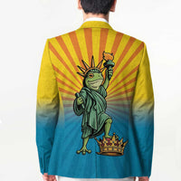 Lady Liberty Portland Frog Blazer Frog Protest No Kings In America - Wonder Print Shop
