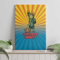 Lady Liberty Portland Frog Canvas Wall Art Frog Protest No Kings In America - Wonder Print Shop