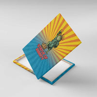 Lady Liberty Portland Frog Canvas Wall Art Frog Protest No Kings In America - Wonder Print Shop
