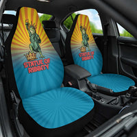 Lady Liberty Portland Frog Car Seat Cover Frog Protest No Kings In America - Wonder Print Shop