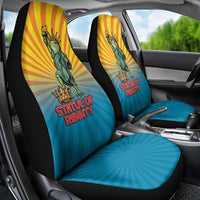 Lady Liberty Portland Frog Car Seat Cover Frog Protest No Kings In America - Wonder Print Shop