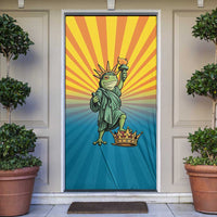 Lady Liberty Portland Frog Door Cover Frog Protest No Kings In America - Wonder Print Shop