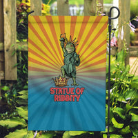 Lady Liberty Portland Frog Garden Flag Frog Protest No Kings In America - Wonder Print Shop