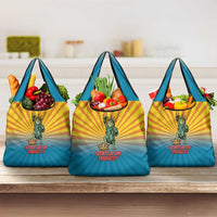 Lady Liberty Portland Frog Grocery Bag Frog Protest No Kings In America - Wonder Print Shop