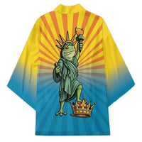 Lady Liberty Portland Frog Kimono Frog Protest No Kings In America - Wonder Print Shop