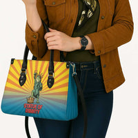 Lady Liberty Portland Frog Leather Bag Frog Protest No Kings In America - Wonder Print Shop