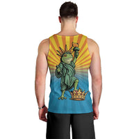 Lady Liberty Portland Frog Men Tank Top Frog Protest No Kings In America - Wonder Print Shop