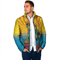 Lady Liberty Portland Frog Padded Jacket Frog Protest No Kings In America - Wonder Print Shop