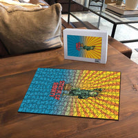 Lady Liberty Portland Frog Puzzle Frog Protest No Kings In America - Wonder Print Shop