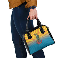 Lady Liberty Portland Frog Shoulder Handbag Frog Protest No Kings In America - Wonder Print Shop