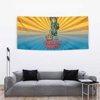 Lady Liberty Portland Frog Tapestry Frog Protest No Kings In America - Wonder Print Shop