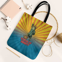 Lady Liberty Portland Frog Tote Bag Frog Protest No Kings In America - Wonder Print Shop