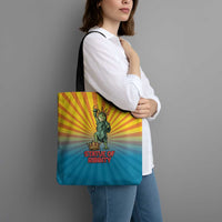 Lady Liberty Portland Frog Tote Bag Frog Protest No Kings In America - Wonder Print Shop