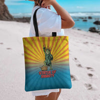 Lady Liberty Portland Frog Tote Bag Frog Protest No Kings In America - Wonder Print Shop