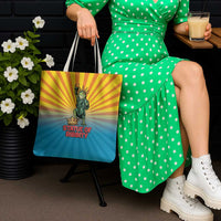 Lady Liberty Portland Frog Tote Bag Frog Protest No Kings In America - Wonder Print Shop
