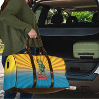 Lady Liberty Portland Frog Travel Bag Frog Protest No Kings In America - Wonder Print Shop