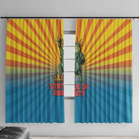 Lady Liberty Portland Frog Window Curtain Frog Protest No Kings In America - Wonder Print Shop