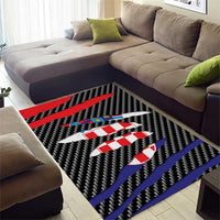 Croatia Beast Area Rug Ripped Flag Graphic - Wonder Print Shop
