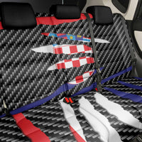 Croatia Beast Back Car Seat Cover Ripped Flag Graphic - Wonder Print Shop