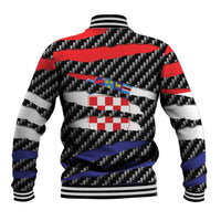 Croatia Beast Baseball Jacket Ripped Flag Graphic - Wonder Print Shop