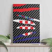 Croatia Beast Canvas Wall Art Ripped Flag Graphic - Wonder Print Shop