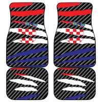 Croatia Beast Car Mats Ripped Flag Graphic - Wonder Print Shop
