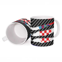 Croatia Beast Ceramic Mug Ripped Flag Graphic - Wonder Print Shop