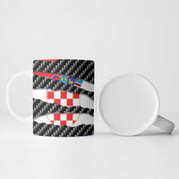 Croatia Beast Ceramic Mug Ripped Flag Graphic - Wonder Print Shop