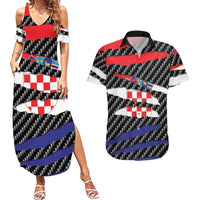 Croatia Beast Couples Matching Summer Maxi Dress and Hawaiian Shirt Ripped Flag Graphic - Wonder Print Shop